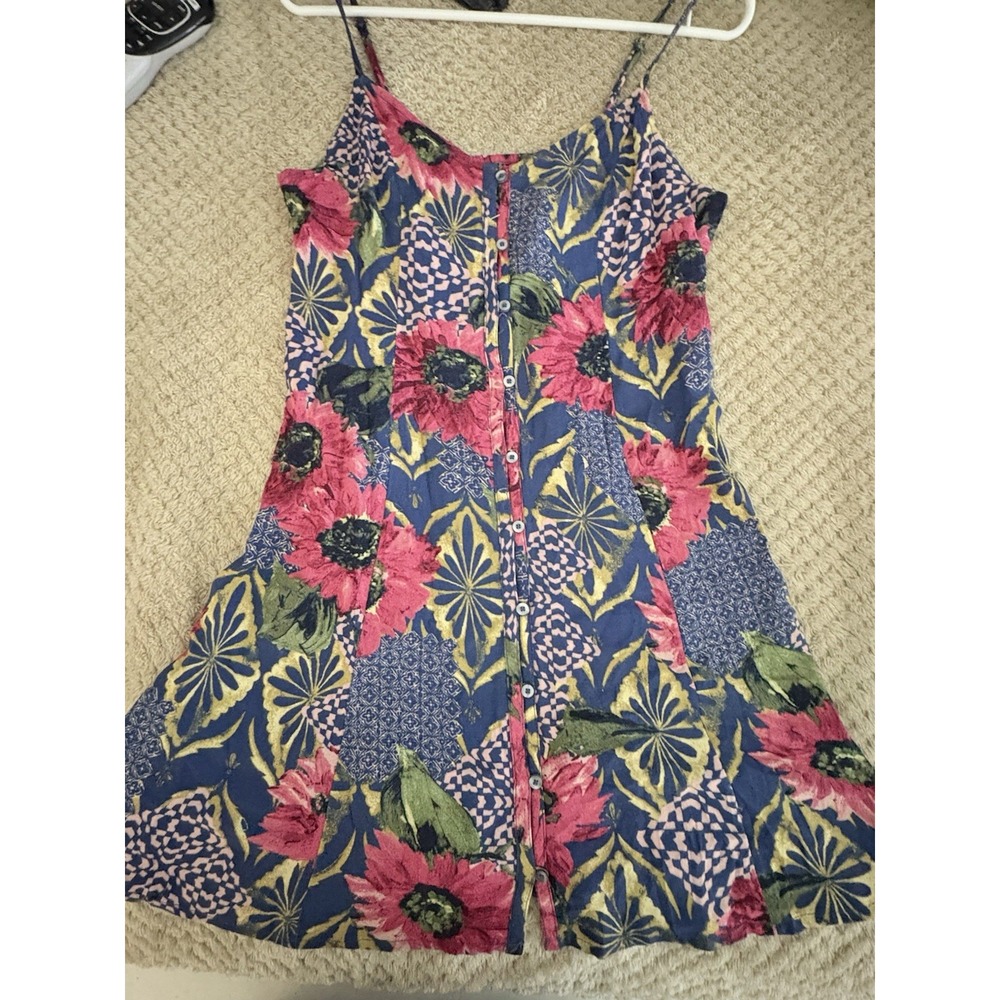 Abercrombie & Fitch Floral Mini Babydoll Cottage Core Boho Resort Y2K  M - Picture 8 of 13